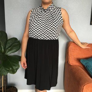 Perception Concept Mock Turtleneck Dress L